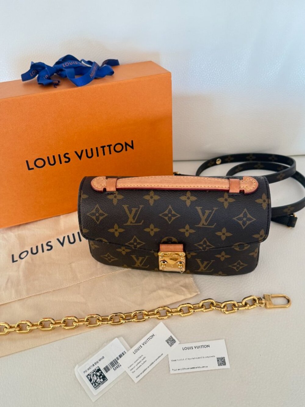 NEW LOUIS VUITTON POCHETTE METIS EAST WEST CROSSBODY BAG BROWN MONOGRAM - Picture 12 of 12